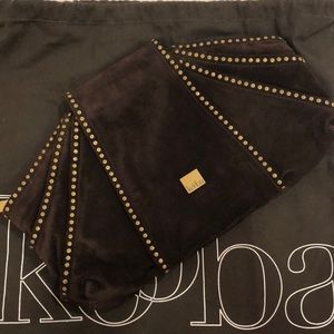 Kooba Brown Suede Oversized Clutch